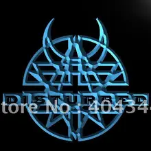 LF074-беспокоили рок-н-ролл бар Паб светодиодный неоновый Световой значок