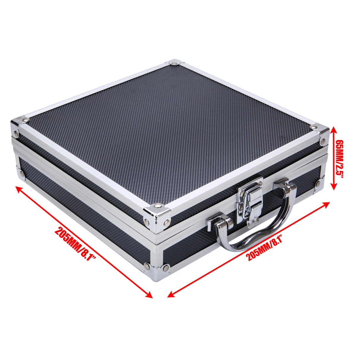 Handheld Box Tool Aluminium Alloy Storage Flight Case Organizer With Sponge Home Storage Suitcase Box