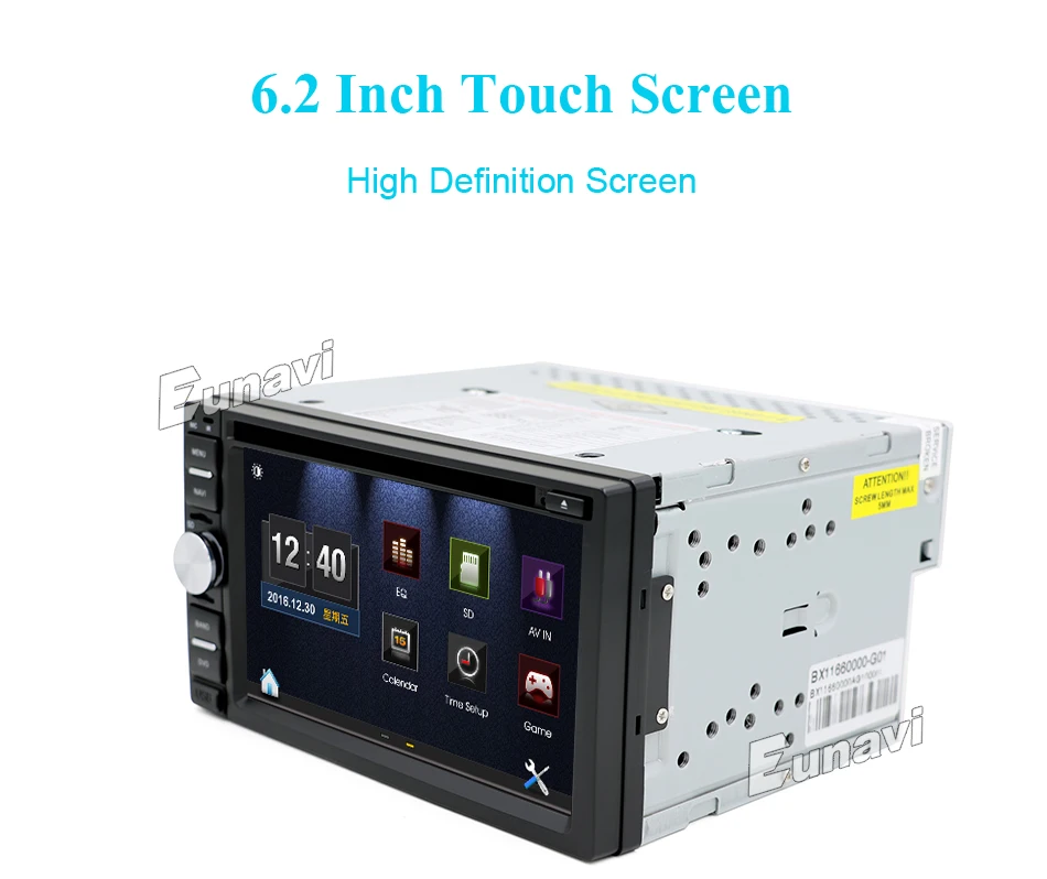 Sale Eunavi Double 2 Din Car PC DVD player for universal with GPS Navigation MP3 Radio RDS Video country map Bluetooth Mp4 car sterto 11