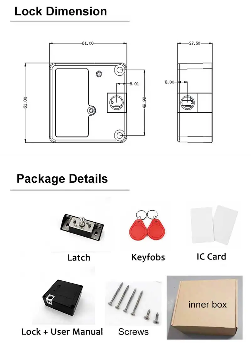 Для дома, офиса замок 13,56 МГц IC электронный замок Легкая установка Скрытая RFID мебель замок без ключа для ящика шкафа