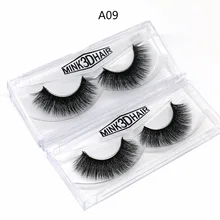 2 пары Накладные ресницы Природный Толстая 3D норки ресницы длинные черные мягкие Макияж Расширение Комплект норки ресницы