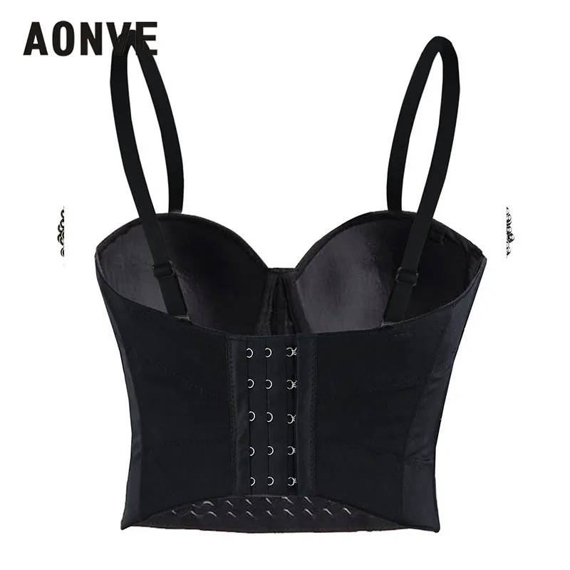 Aonve готическая одежда корсетный черный Blead бюстье в стиле стимпанк Топы Overbust корсет для женщин сексуальный Goth Linceria Korse