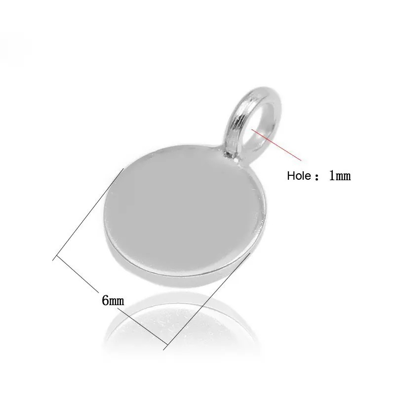 Pack 50 Sterling Silver 6mm Bead Cap with 1mm hole