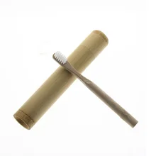 1 шт. 17*2,7 см круглая дорожная детская зубная щетка из натурального бамбука зубная щетка держатель коробка с зубной щеткой