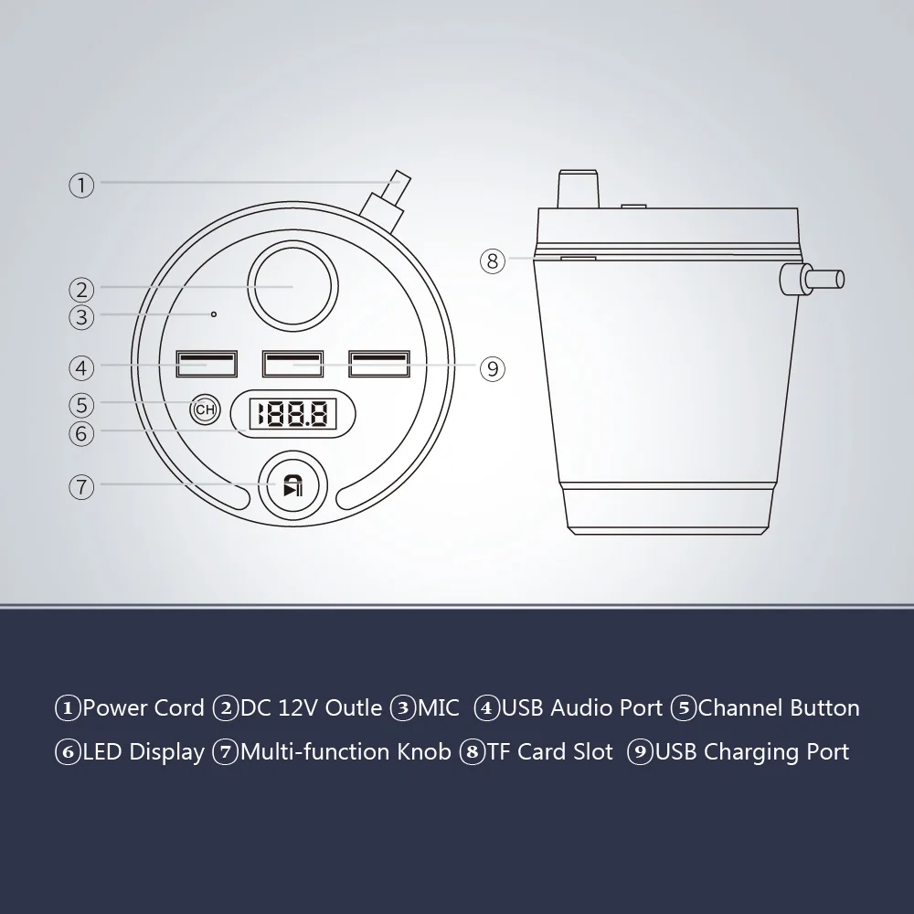 E1829 Bluetooth Car MP3 Payer T873 (9)
