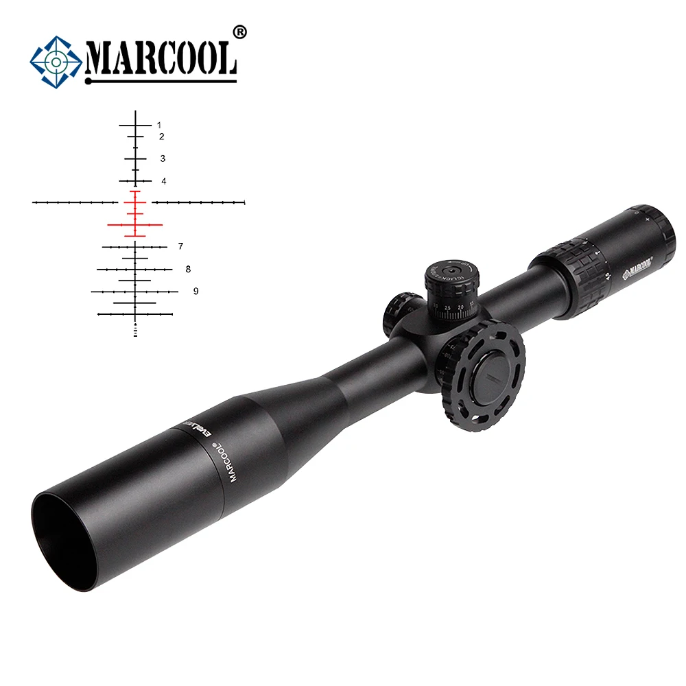 MARCOOL Luneta Para Rifle 4,5-18X44 FFP тактический оптический прицел с красной точкой ночной коллиматор телескопический прицел для охоты