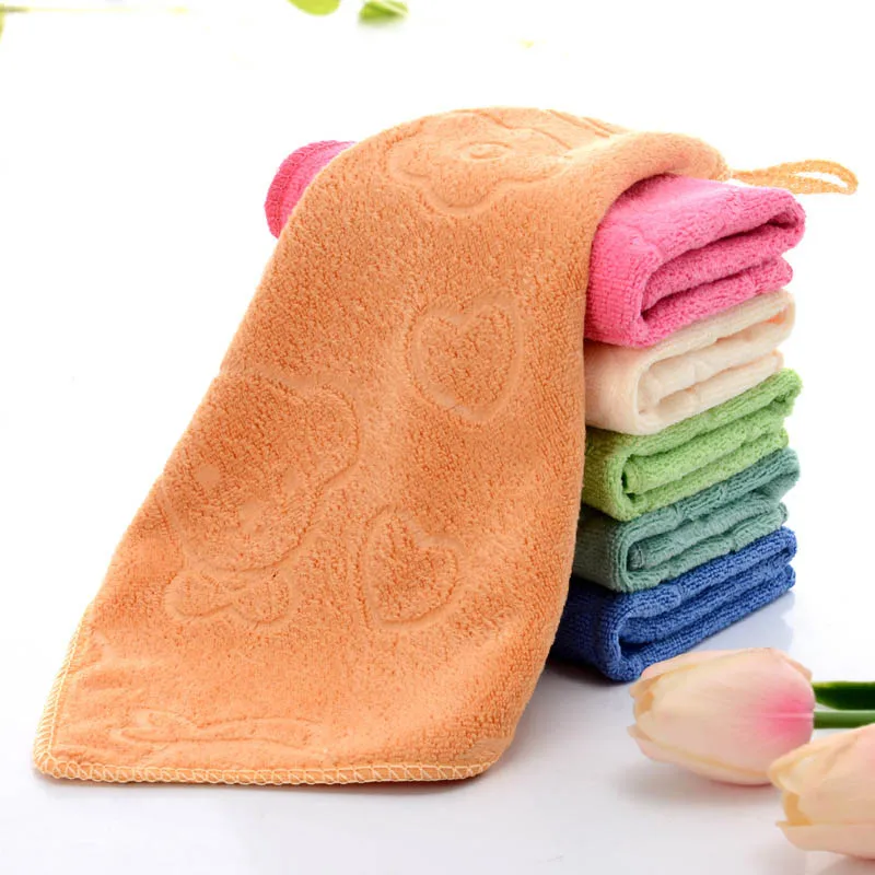 Мягкое квадратное полотенце для рук полиэфирное полотенце для ванной из микрофибры для малышей s носовые платки абсорбирующие салфетки кухонные аксессуары 25*25 см