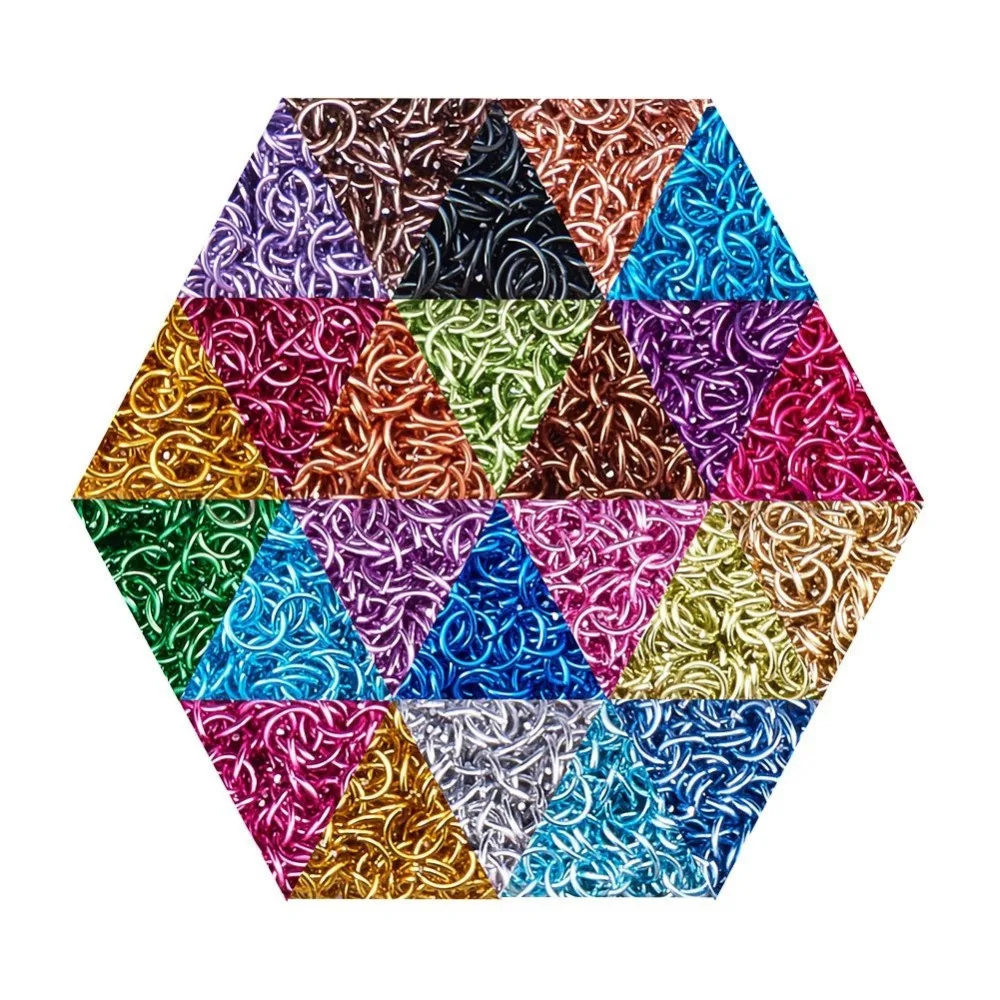 

200g 6/8/10mm Aluminum Wire Open Jump Rings DIY Jewelry Finding Component Chainmail Making Necklace Bracelet Earring Mixed Color