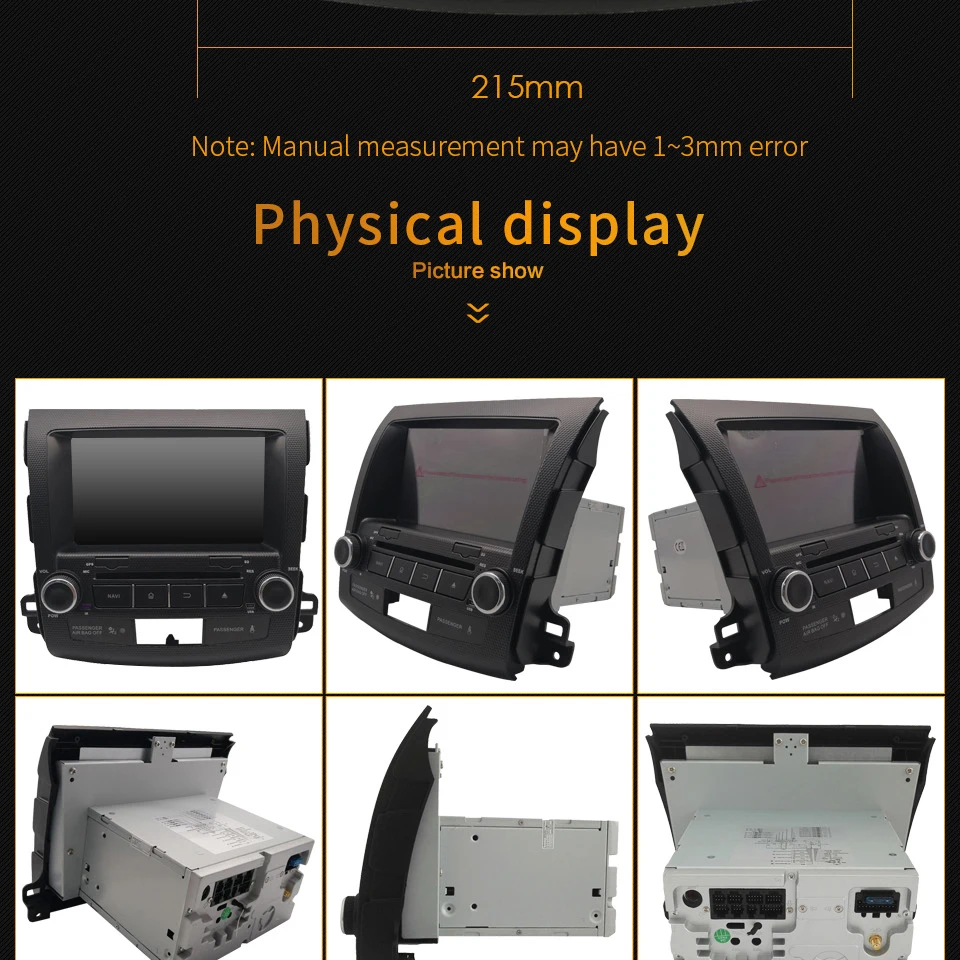 Sale KLYDE 8" Octa Core 4GB RAM Android 8.0 7.1 BT Car DVD Player Radio For Mitsubishi Outlander 2006 2007 2008 2009 2010 2011 2012 6