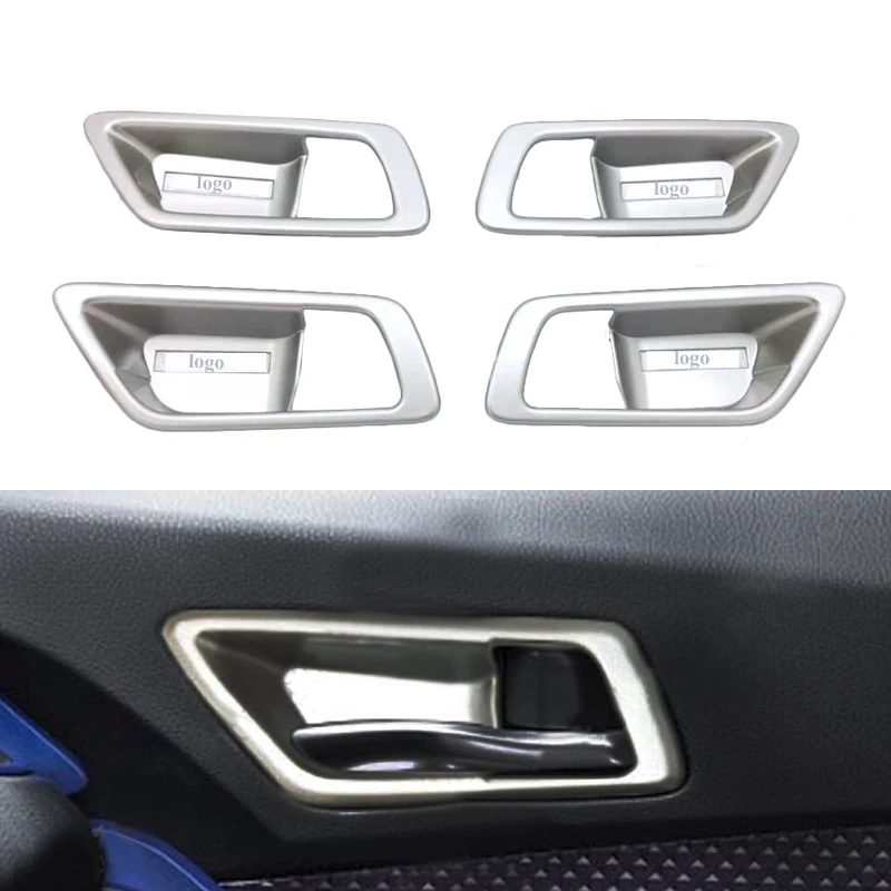 ABS Matte Car Interior Door Handle Cover Trim Door Bowl Stickers