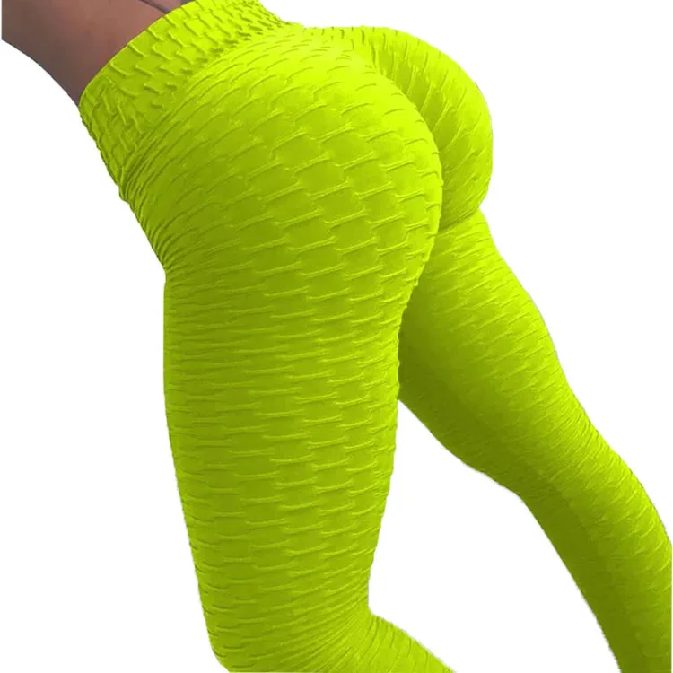

Fitness Leggings Women Polyester Ankle-Length Standard Fold Pants Elasticity Slim Push Up Female multiple color Legging