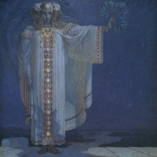 Prophetess Libusa   Vitezlav Karel Masek (1865-1927/Czech)   Musee d'Orsay  Paris Poster Print (18 x 24)