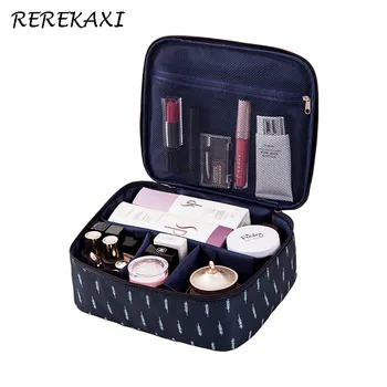 

Waterproof Oxford Women Cosmetic Bag Travel Make Up Bags portable Makeup Tools Case Toiletry Kits Organizer Toilet Storage Bag