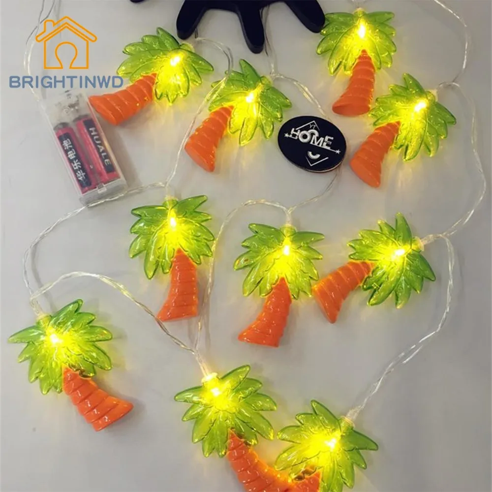 BRIGHTINWD Coconut Tree Palm String Fairy Light LED Tropical Light