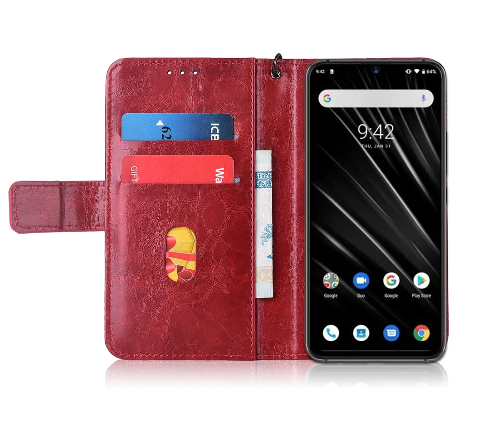 Кожаный чехол-книжка для UMIDIGI S3 Pro Fundas с цветочным принтом специальный чехол-бумажник с подставкой и ремешком