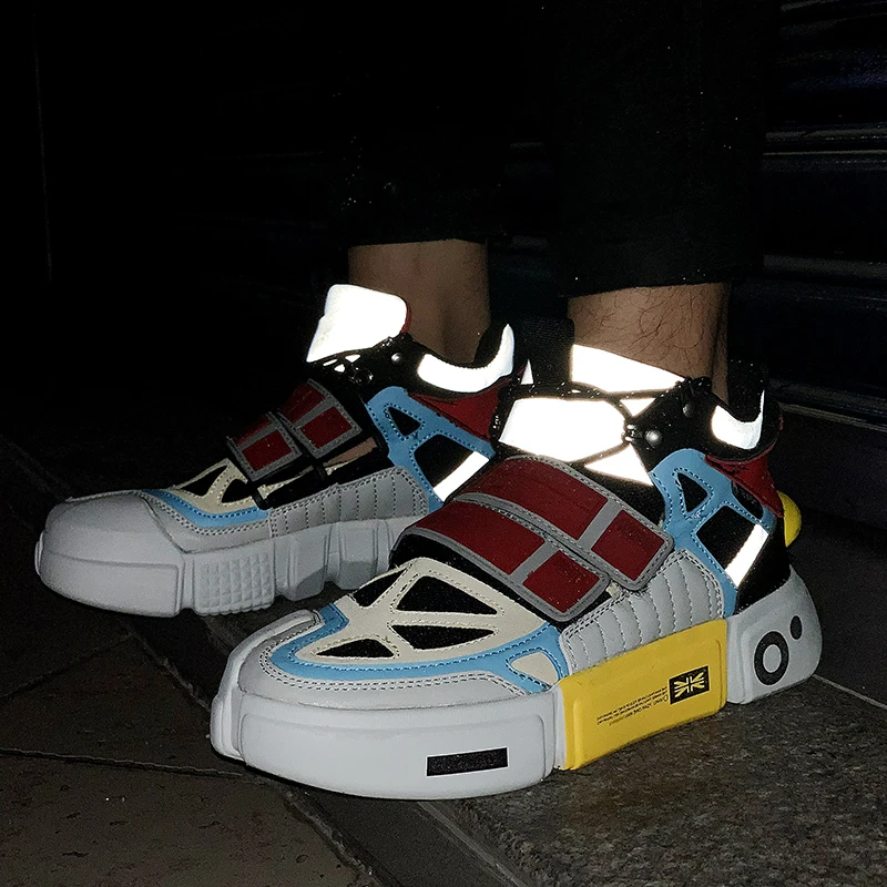Reflective Chunky Hip Hop Platform Shoes 10 Reflective Chunky Hip Hop Platform Shoes 10