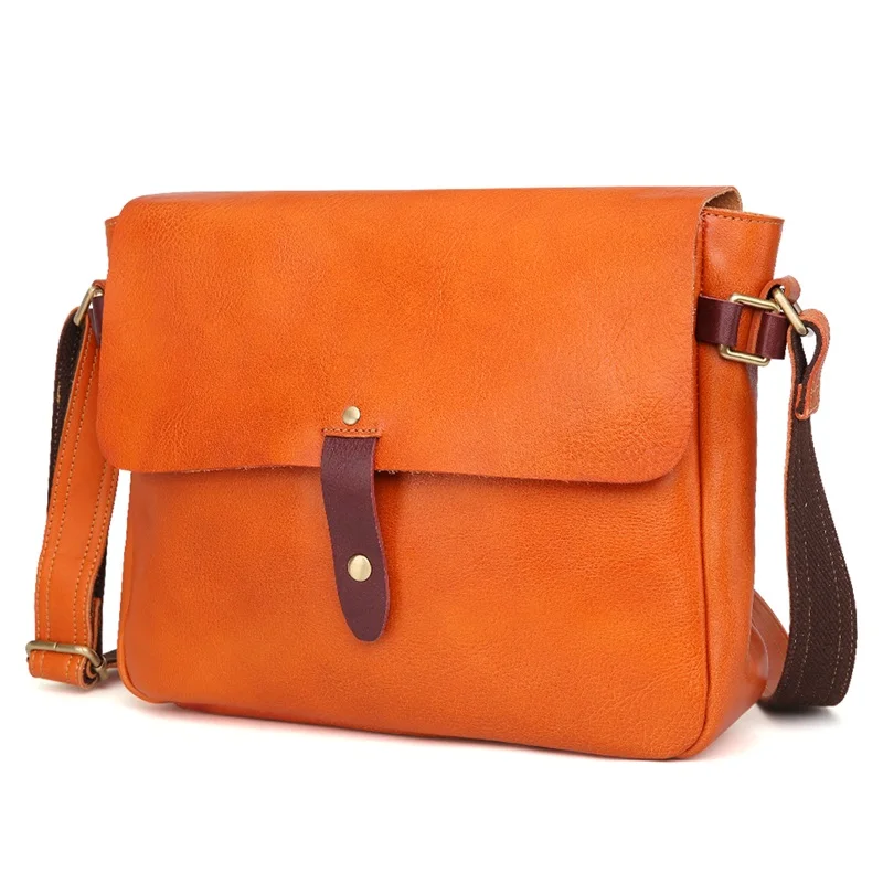

New Unique Design Genuine Leather Men Messenger Bag Business Casual Men's Shoulder Crossbody Bags for Man Cowhide Briefcase