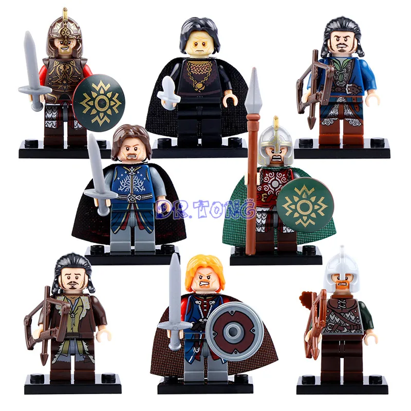 DR.TONG Super Heroes Lord of the Rings DIY Toys The  Building Blocks Action Figures DIY Kids Gift Baby Toys For Children