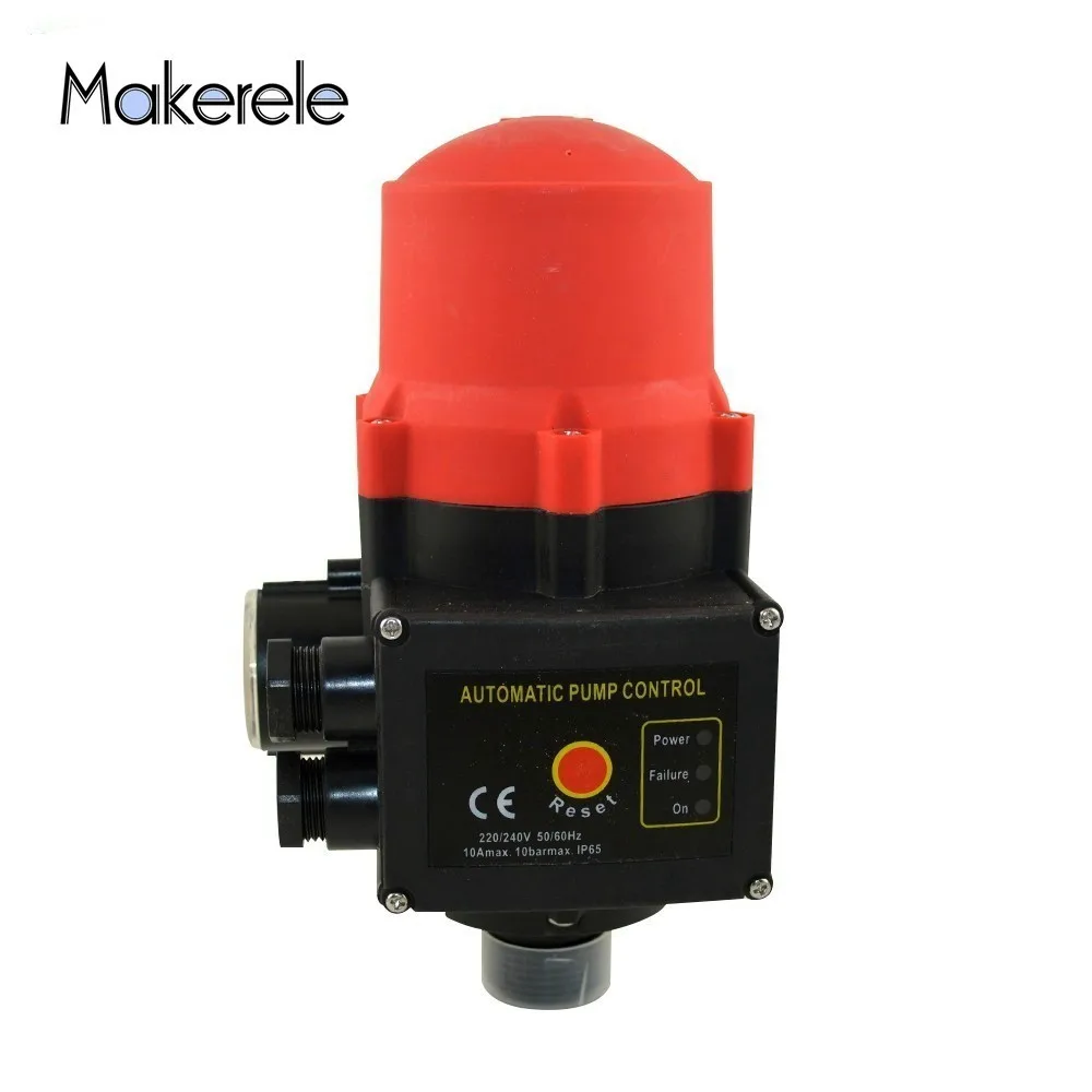

Automatic Adjustable Water Pressure Switch Pump Connection Electronic Electric Thread G1" IP65 MK-WPPS10 From Makerele