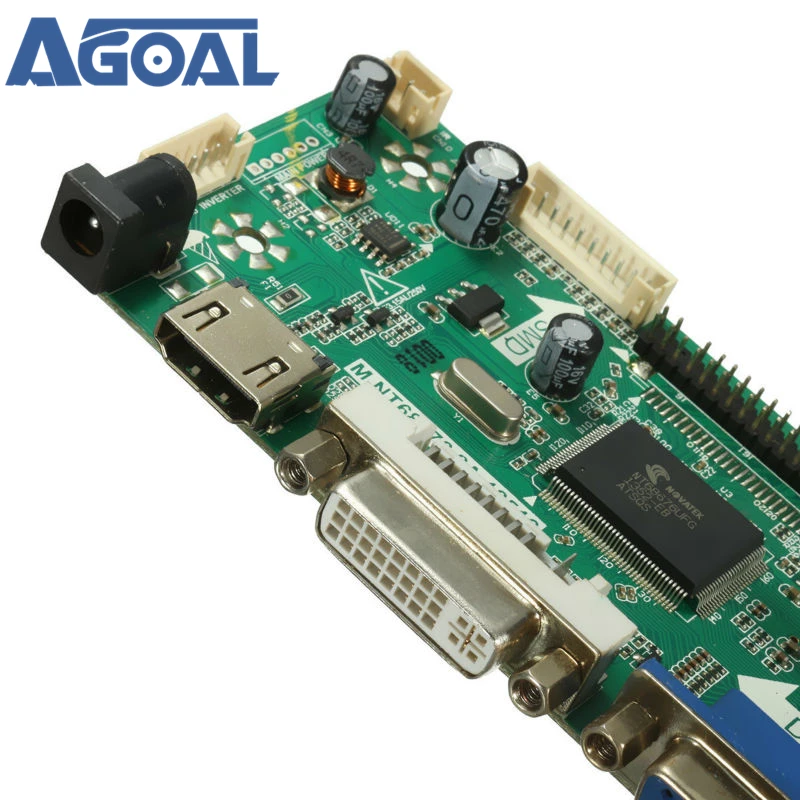 M. Nt68672 A HD универсальная плата драйвера ЖК дисплея HDMI VGA DVI с аудиовходом для