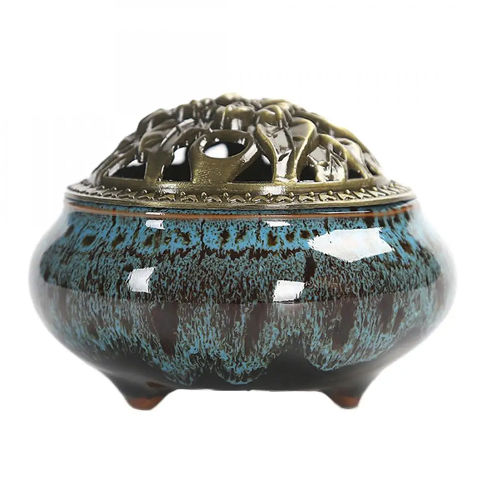 

Ceramic Incense Burners Portable Porcelain Censer Buddhism Incense Holder Home Teahouse Yoga Studio Gift Crafts