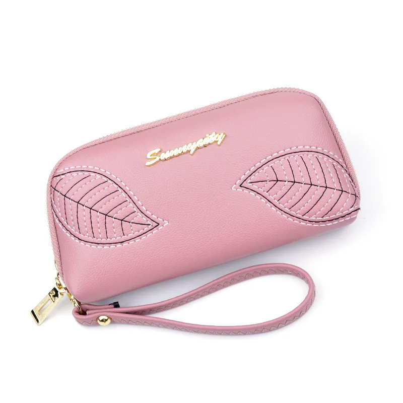 

2019 Wallet Female For Coins Cute Wallets Women Long Leather Girls Wallets Zipper Purses Portefeuille Wallet Purse Clutch Pink