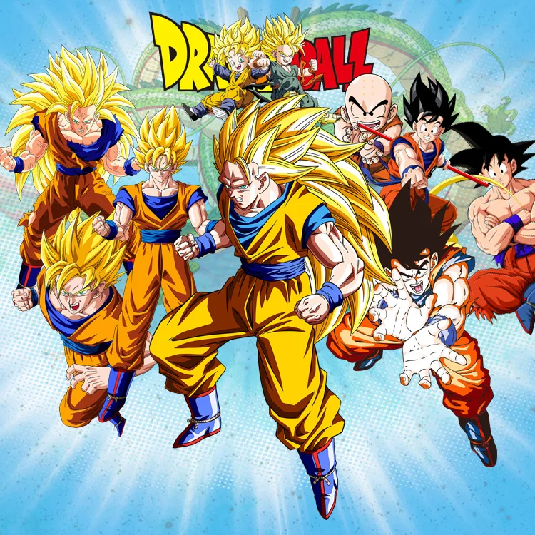 60*90 см большая наклейка Dragon Ball Z сын Goku vegeta Zamasu Супер Saiyan наклейка s Dragon Ball Супер мультфильм наклейка с персонажами ST03