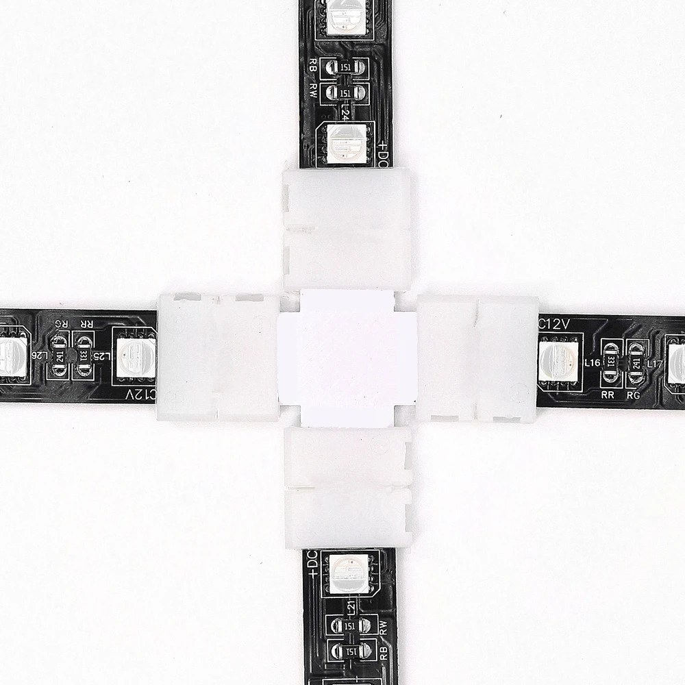 RGB 10 мм RGBW светодиодные ленты Разъем 5 контактов 12 L T X форма Бесплатный сварочный