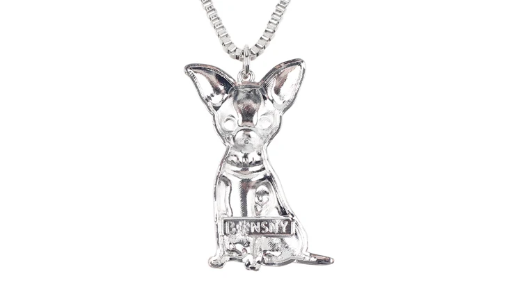 Bonsny эмаль сплава сидя подвеска huas Подвеска для ожерелья для собак цепь воротник украшения со стразами в виде животных для женщин девушек подарок аксессуары