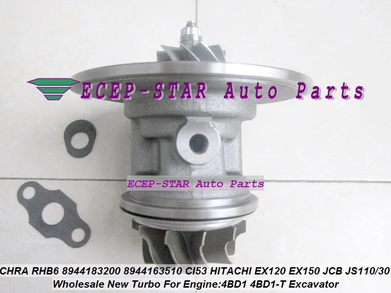 Turbo CHRA RHB6 8944183200 8944163510 CI53 HITACHI EX120 EX150 JCB JS110 JS130 (3)
