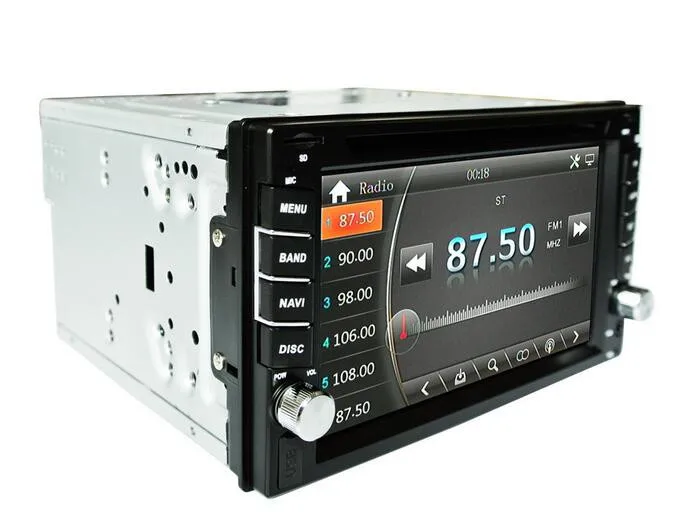 Perfect 6.2 Inch GPS Headunit Dual 2DIN In Car Dashboard DVD CD MP3 Player Bluetooth Built-in GPS Navigation Car Radio Player iPod Radio 8