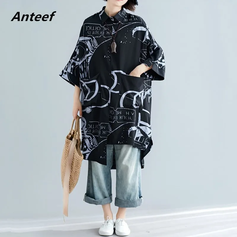 

cotton linen summer vintage korean style plus size Casual loose long shirt women blouse 2019 clothes ladies tops streetwear