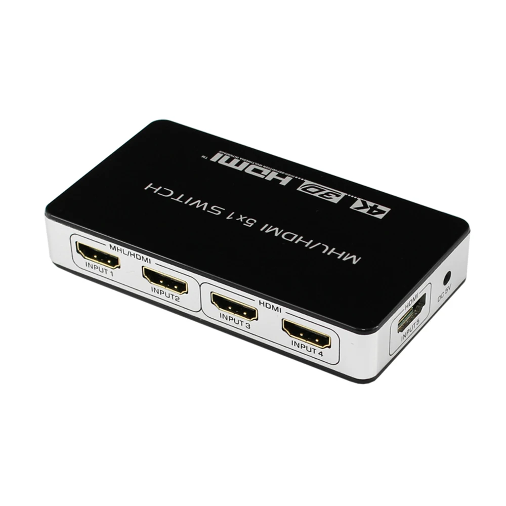 HDMI Switcher Audio Five In One Out 5 1 Splitter hdmi 5X1 TV Video Switch|KVM-переключатели| |