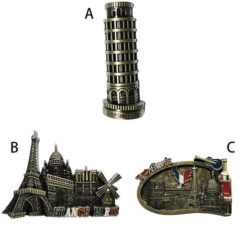3D известная модель здания башня Парижа магнит на холодильник французские магниты и сувениры на холодильник кухонный магнит украшение для дома в виде наклейки