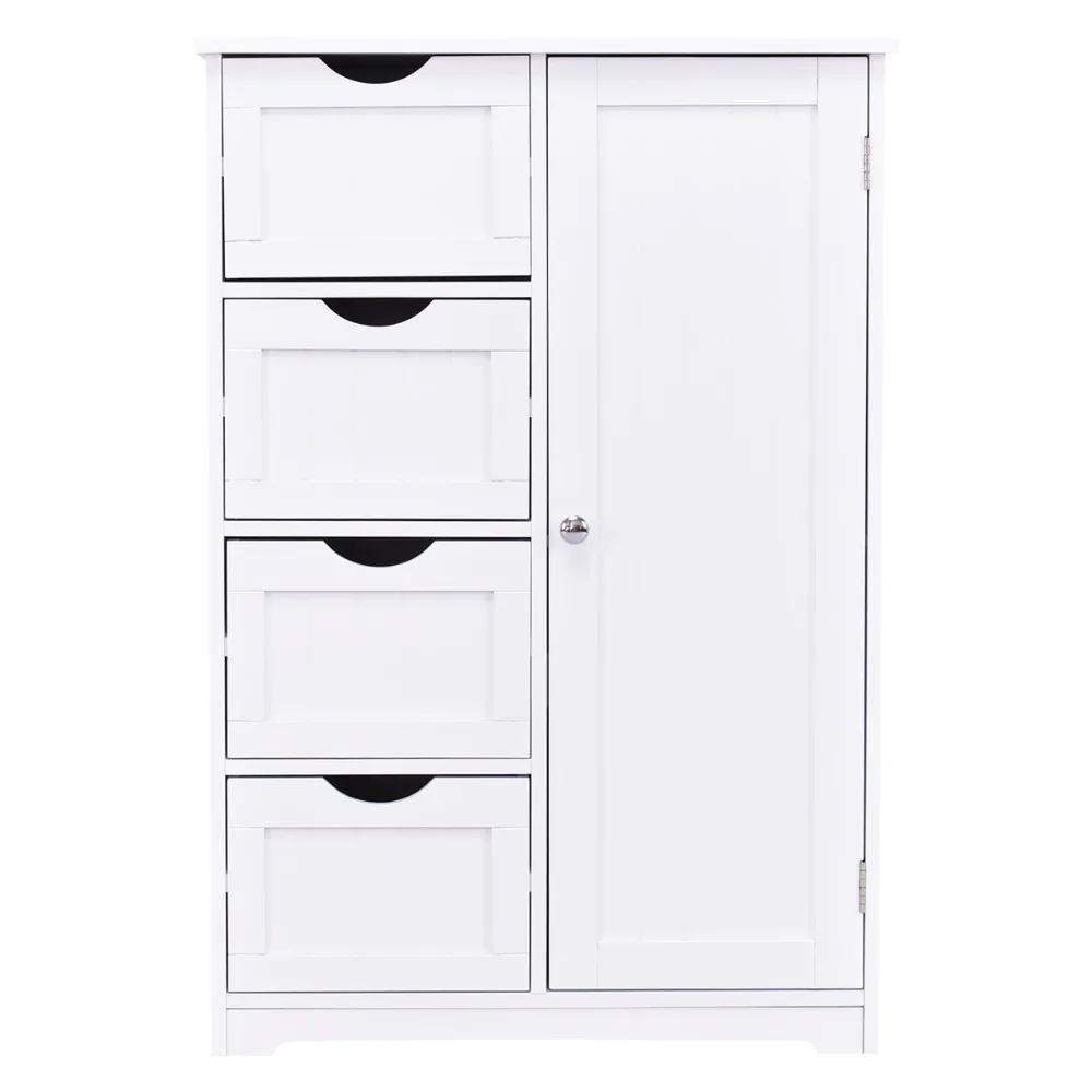 Armario دي almacenaje Organizador Armario الفقرة Cocina بانو يخدع 4 cajones y 1 بويرتا 55x30x81 بلانكو