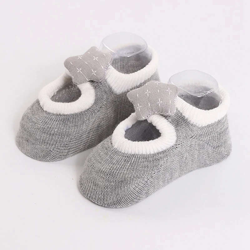 Милые Нескользящие носки для новорожденных девочек и мальчиков мягкий удобный Воздухопроницаемый носки-тапочки для маленьких девочек