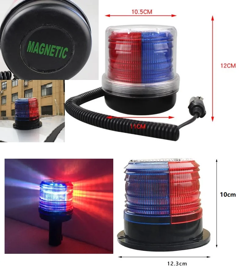 girando vermelho azul piscando luz de advertencia 01