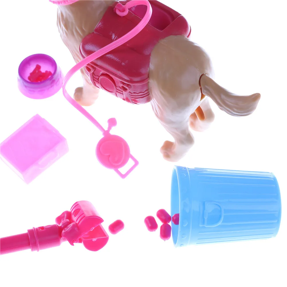 Милые пластиковые наборы для домашних животных, Собачья еда, кости, снаружи, кукольная игрушка для Барби Кен, кукла, игровой дом, раннее образование, 1:6, кукольный дом, доступ