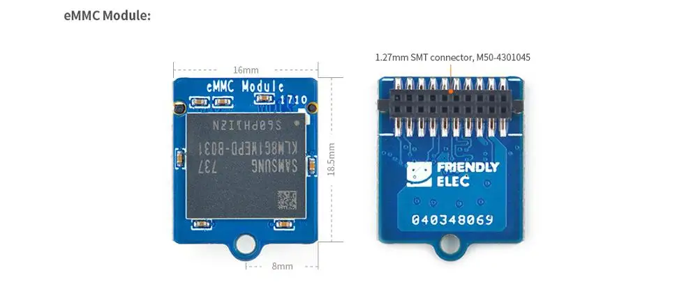 RealQvol Friendlyarm памяти на носителе eMMC модуль-8 GB/16 GB/32 GB Hi-Качество Поддержка Nanopi K1/K2/M4/NEO4