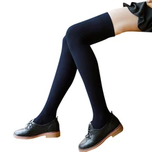 Спортивные носки женские чулки из хлопка ребристые облегающие Высокие Сапоги выше колена толстые теплые длинные повседневные носки для школьниц спортивные носки