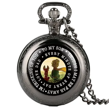 

Fashion Little Prince Pattern Pocket Watch For Women Men Classic Dial Quartz Pocket Watch Retro Chain Gift For Pocket Watch