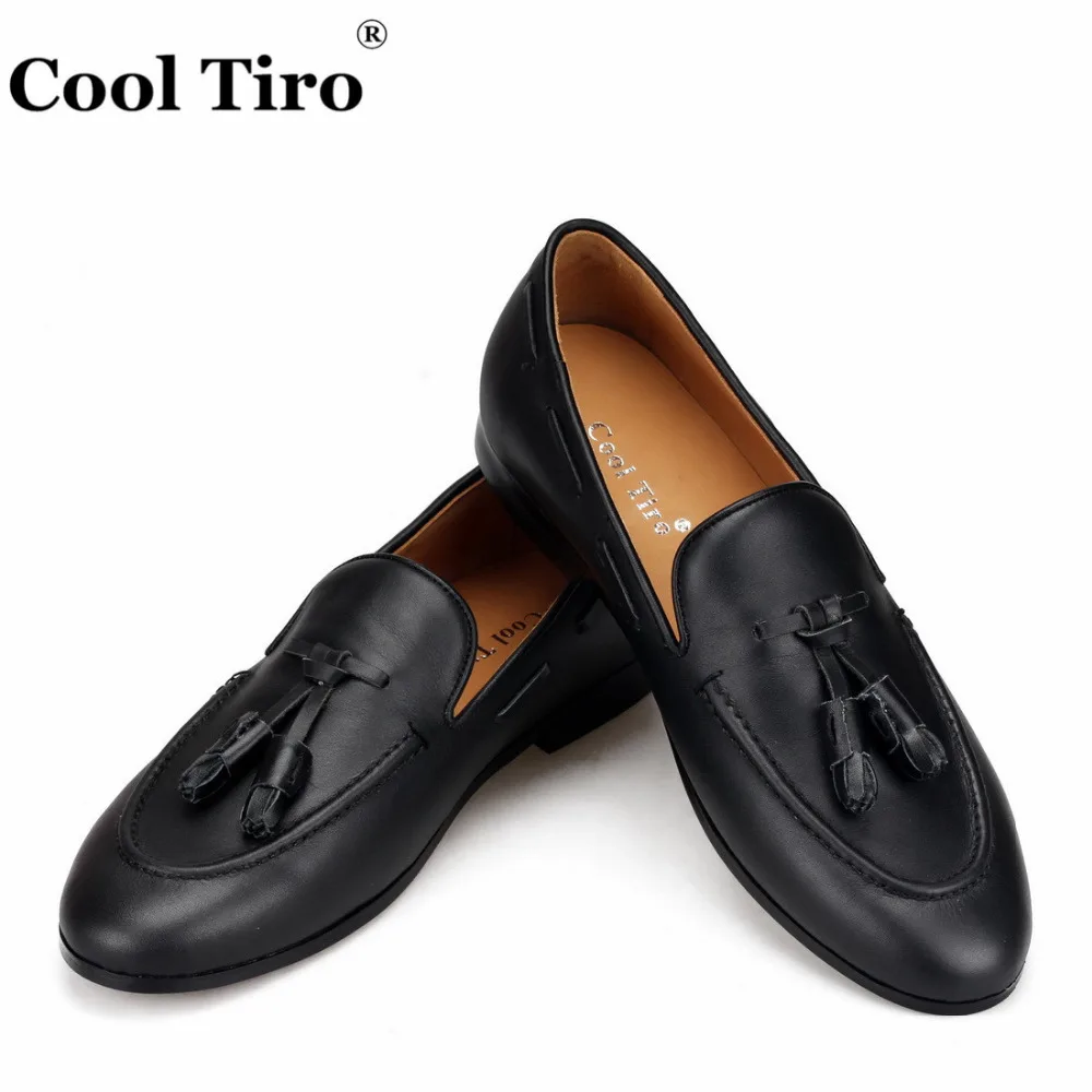 black Leather Belgian Loafers Casual shoes  (5)