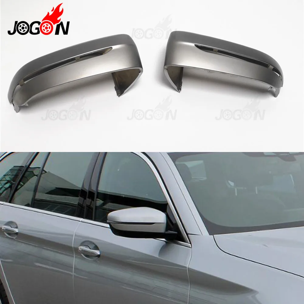

Chrome gray Matte Side Wing Rear View Rearview Mirror Cap Cover Trim Case Shell For BMW 5 Series G30 7 Series G11 G12 2017 2018