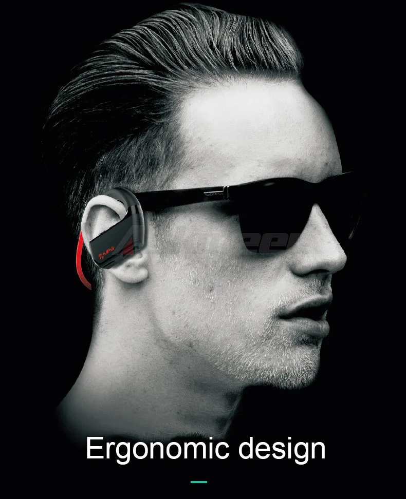 Askmeer J2 Wireless Bluetooth Earphone Sport Stereo Earbuds Headset In Ear Earpiece with Microphone+8GB Mp3 Player Two Play Mode (12)