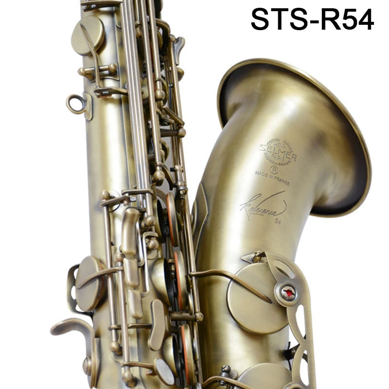 

Retro Saxophone Tenor Selm STS 54 Bb Flat Antique copper R54 Sax Saxofone Professional musical instrument Accessories mouthpiece