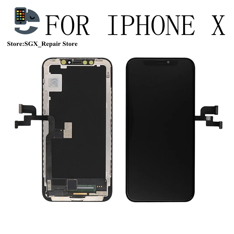 

Top Quality For iphone X Original LCD Glass Touch Screen With Changed Glass LCD Assembly Replacement