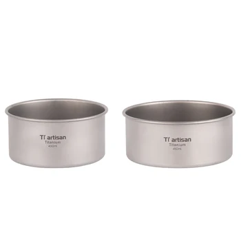 

Titanium bowl with additional heat shield