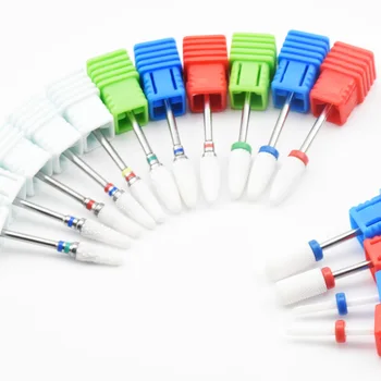 

15 Type Ceramic Nail Drill Bits Manicure Machine Accessories Rotary Burr Electric Nail Files Mill Manicure Cutter Nail Art Tools