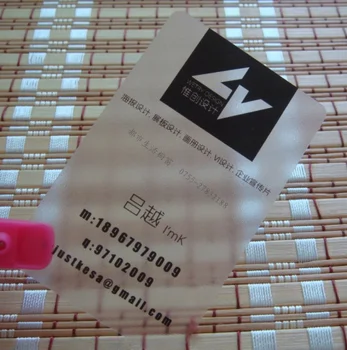 

Quality commercial transparent business card coarse scrub pvc business card