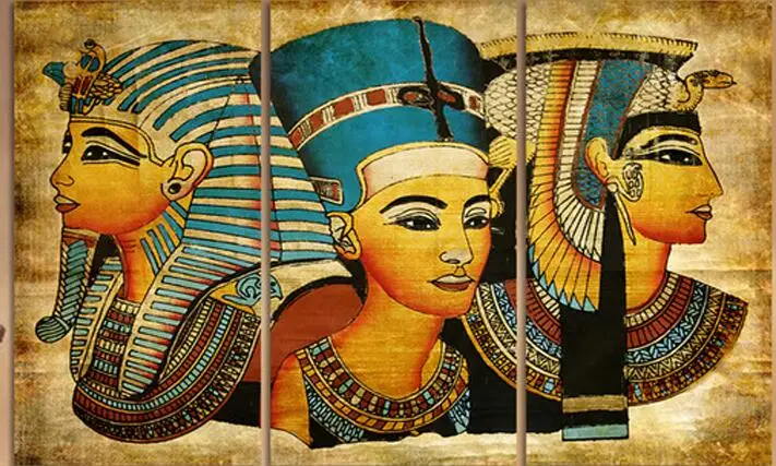 3pcs 5D diy diamond painting Egypt Pharaoh Of Ancient ,cross stitch